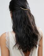 Designb Bone Shape Hair Clip - Gold