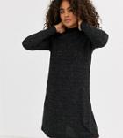 Only Tall Long Sleeve Knitted Dress-gray