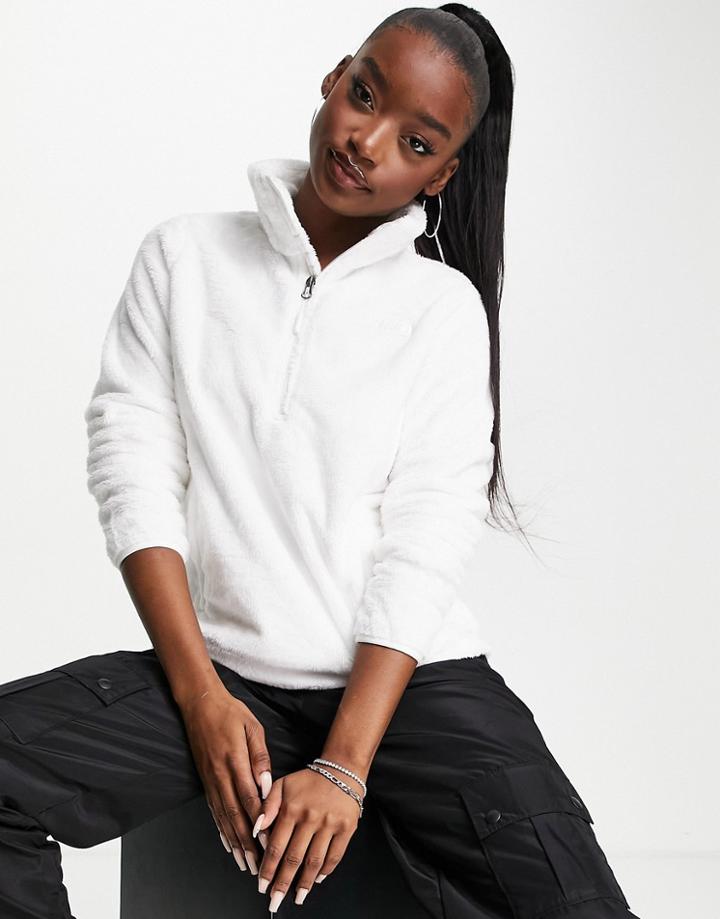 The North Face Osito 1/4 Zip Fleece In White