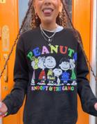 Vintage Supply X Peanuts Oversized Sweatshirt In Black