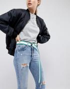Iceberg Stripe Nylon D-ring Belt - Multi