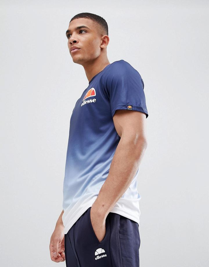 Ellesse Eularia Dip Fade T-shirt In Navy - Navy