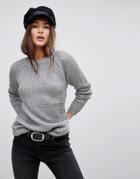 Qed London Thick Knit Sweater - Gray