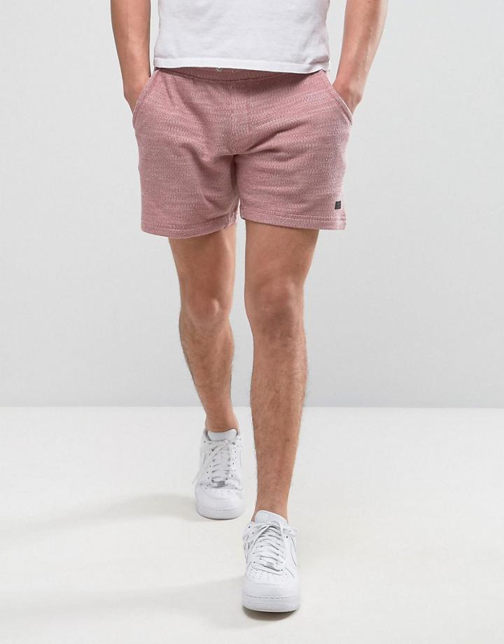 Produkt Jersey Shorts In Marl - Red