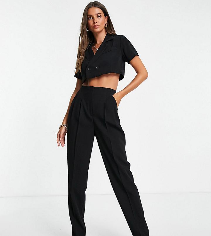 Asos Design Tall Soft Slouchy Mom Pants In Black