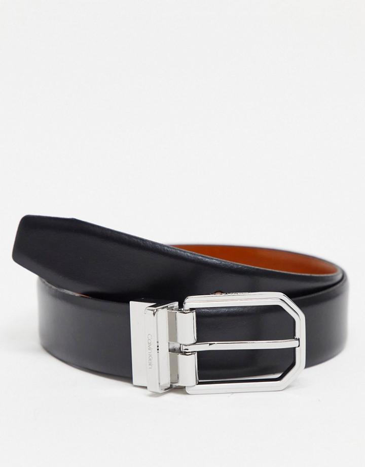 Calvin Klein Reversible 35mm Belt In Black/brown