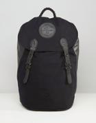 Stighlorgan Ryan Backpack In Canvas With Leather Trim - Black