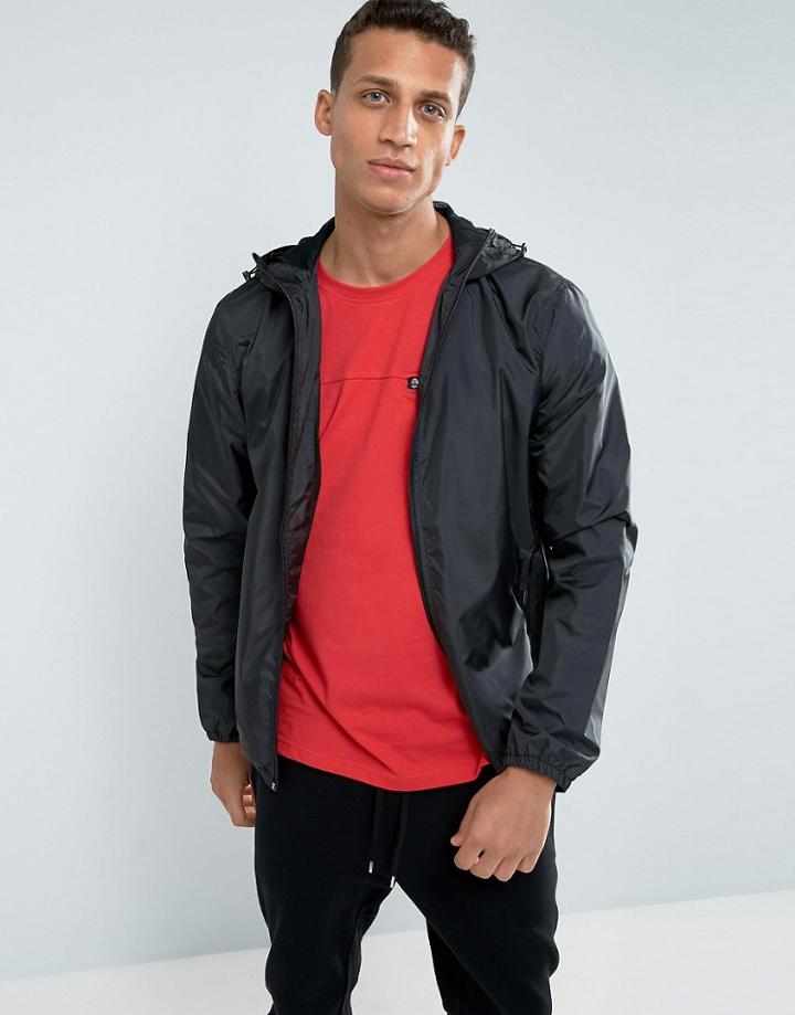 Loyalty And Faith Zip Thru Hooded Jacket - Black