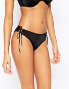 Pour Moi Tie Side Loop Bikini Bottom - Black