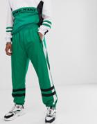 Karl Kani Retro Track Pants With Taping In Green - Green