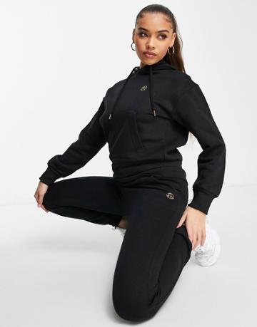 Pindydolls Daphne Hoodie And Sweatpants Tracksuit Set-black