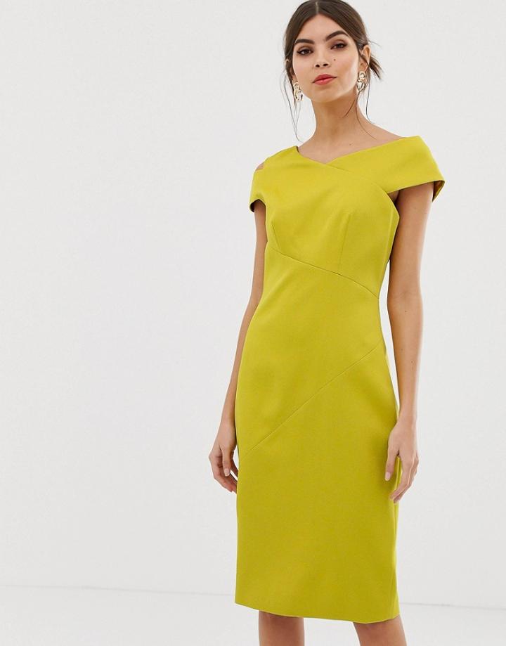 Ted Baker Aspyn Bodycon Dress - Yellow