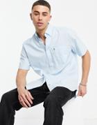 Tommy Hilfiger Corey Texture Short Sleeve Shirt-blues