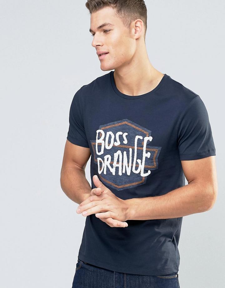 Boss Orange Tommi 1 T-shirt Biker Logo - Navy