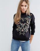 Warehouse Embroidered Sweater - Multi