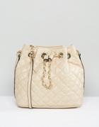 Aldo Quilted Duffle Bag - Cream