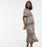 Mama. Licious Maternity Paisley Print Smock Maxi Dress Maternity Dress - Multi