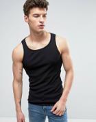 Solid Tank In Black - Black