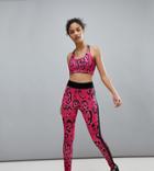 Prettylittlething Leopard Print Gym Legging - Multi