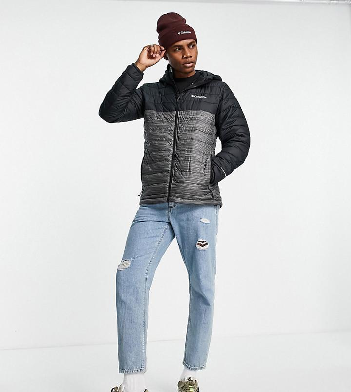 Columbia Power Lite Hooded Jacket In Black Exclusive At Asos