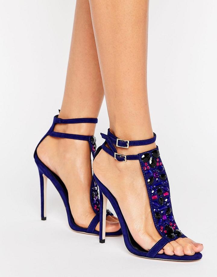 Little Mistress Embellished Sandal - Blue