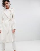 2ndday Slouchy Trench Coat - Cream