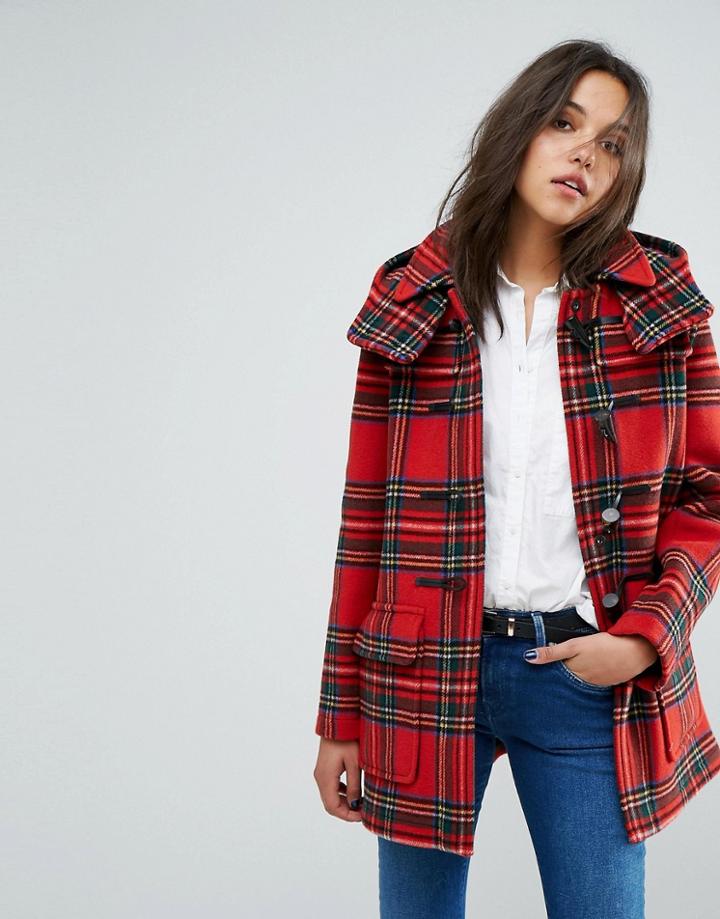 Gloverall Exclusive Check Duffle In Dress Gordan Plaid - Multi