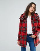Gloverall Exclusive Check Duffle In Dress Gordan Plaid - Multi