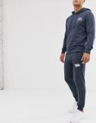 Jack & Jones Originals Script Logo Cuffed Slim Fit Jogger - Navy