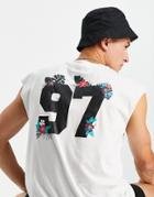 Another Influence Backprint 97 Sleeveless T-shirt Tank Top-white