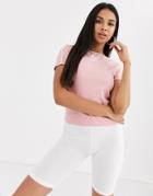 Puma Classics Tee In Rose-pink