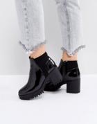 Truffle Collection Elastic Heel Chelsea Boot - Black