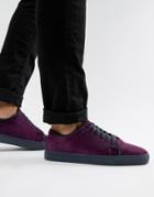 Truffle Collection Velvet Sneaker In Purple - Purple