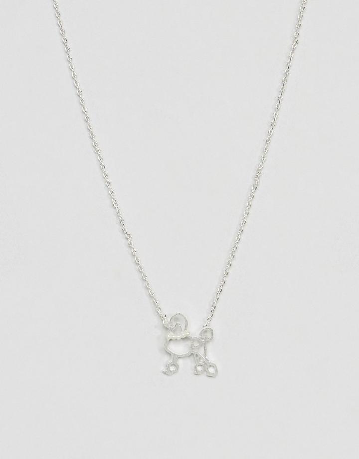 Limited Edition Poodle Necklace - Silver