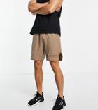 Vai21 Training Shorts In Walnut-brown