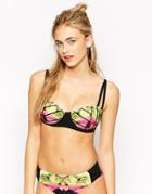 Robyn Lawley Palm Bikini Top - Multi