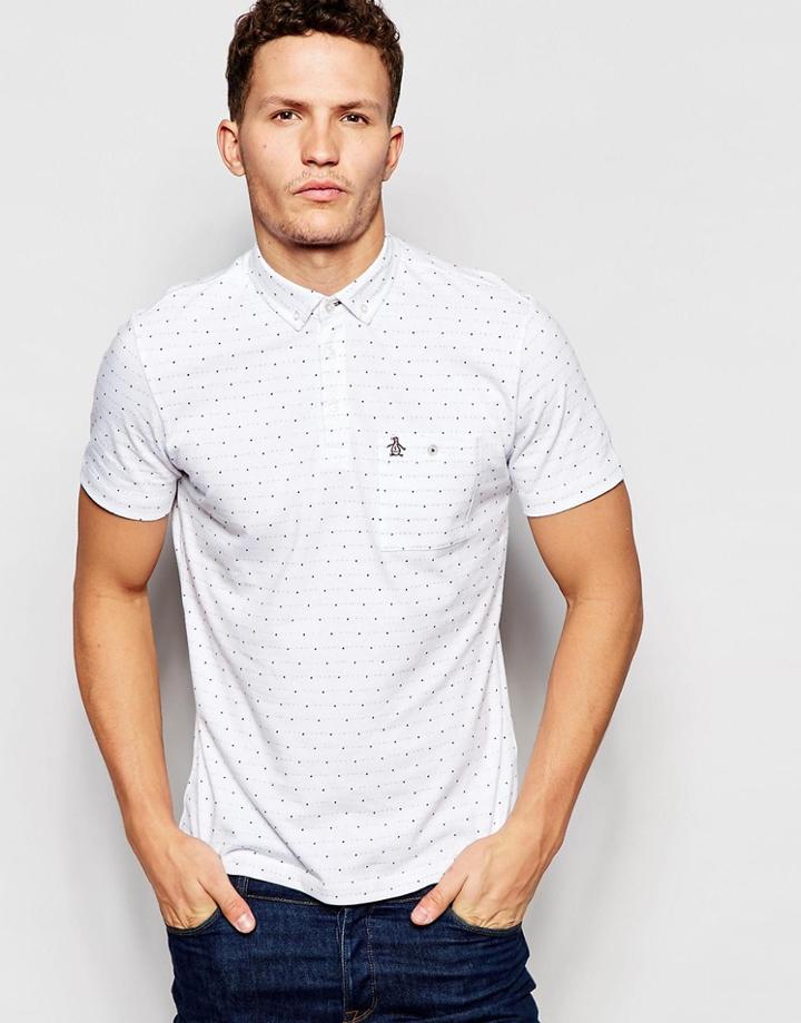 Original Penguin Short Sleeved Polo Shirt - White