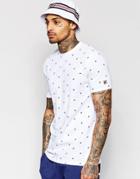 Fila Vintage T-shirt With All Over Logo Print - White