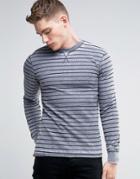 Another Influence Striped Long Sleeve T-shirt - Gray
