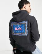 Quiksilver Neon Slab Hoodie In Black
