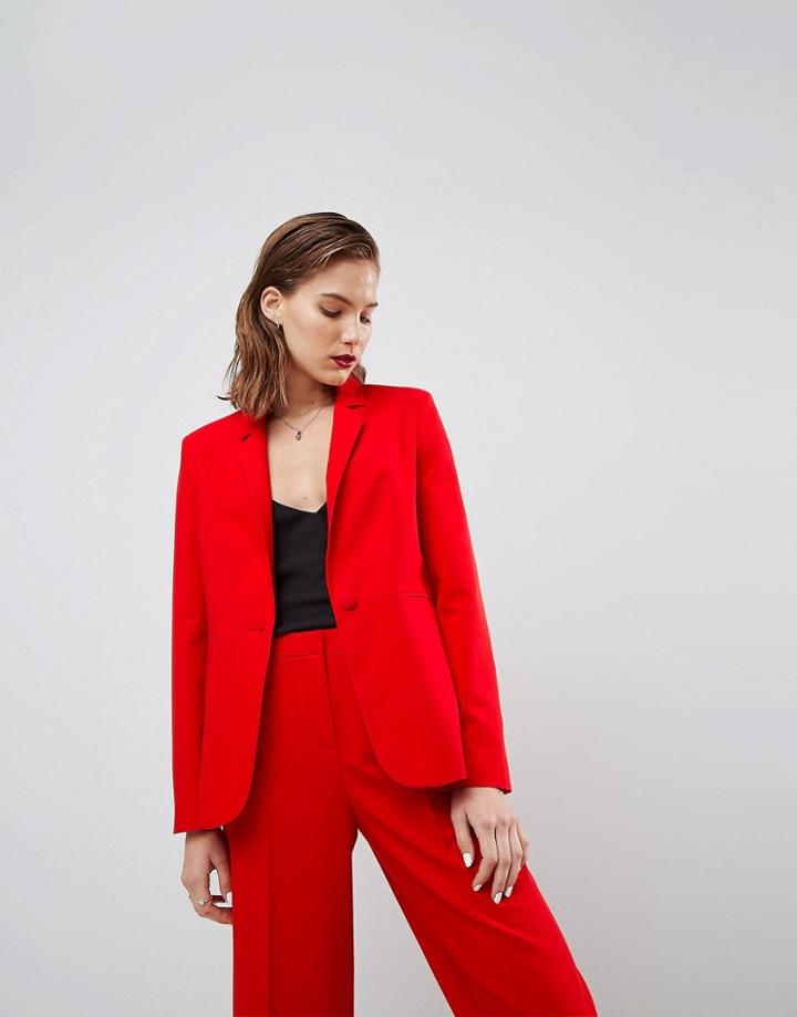 Asos The Slim Blazer Mix & Match - Red
