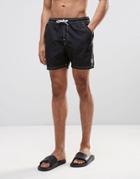 Timberland Small Logo Swim Shorts In Black - Black
