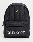 Lyle & Scott Quilted Backpack In Black - Black