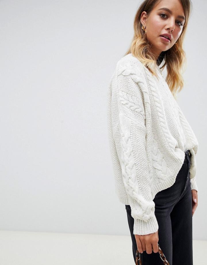 Asos Design Cable Sweater