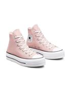 Converse Chuck Taylor All Star Hi Lift Canvas Platform Sneakers In Pink Clay