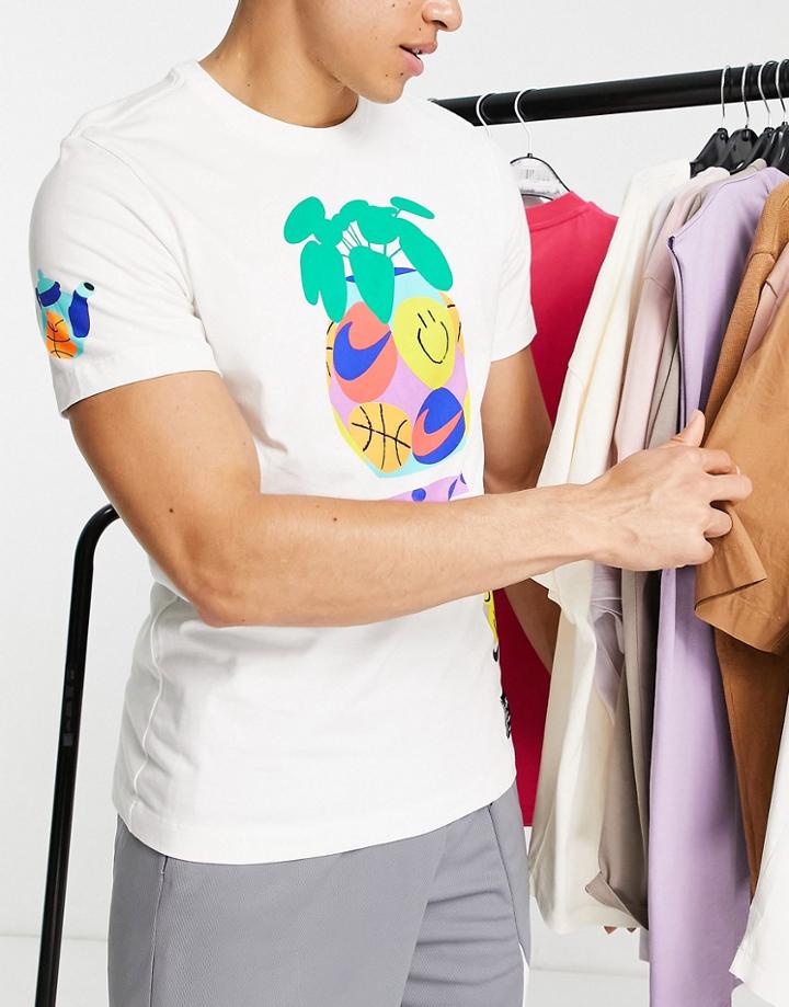 Nike Basketball A.i.r. Cc1 Graphic Logo T-shirt In White