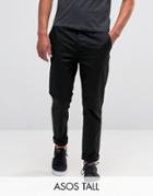 Asos Tall Slim Chinos In Black - Black