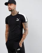 Puma T7 Muscle Fit T-shirt In Black 57635201 - Black