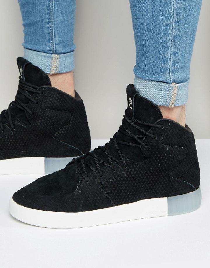 Adidas Originals Tubular Invader 2.0 Sneakers In Black S76707 - Black