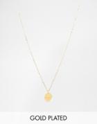 Mirabelle Fish Stamped Gold Plated Pendant On 45cm Gold Plated Chain -